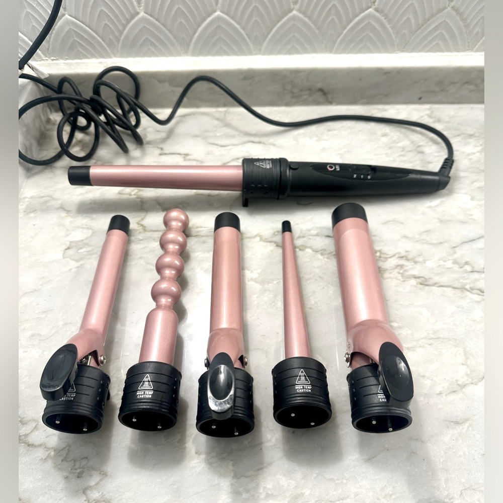 6-in-1 Curling Iron and Wand Set